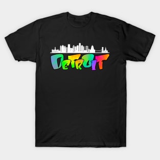 Detroit Michigan Skyline T-Shirt